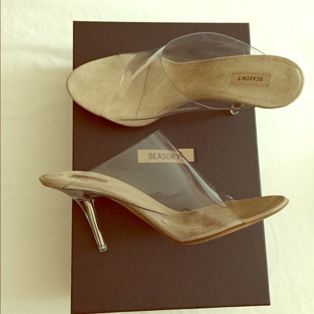 Yeezy clear PVC mule